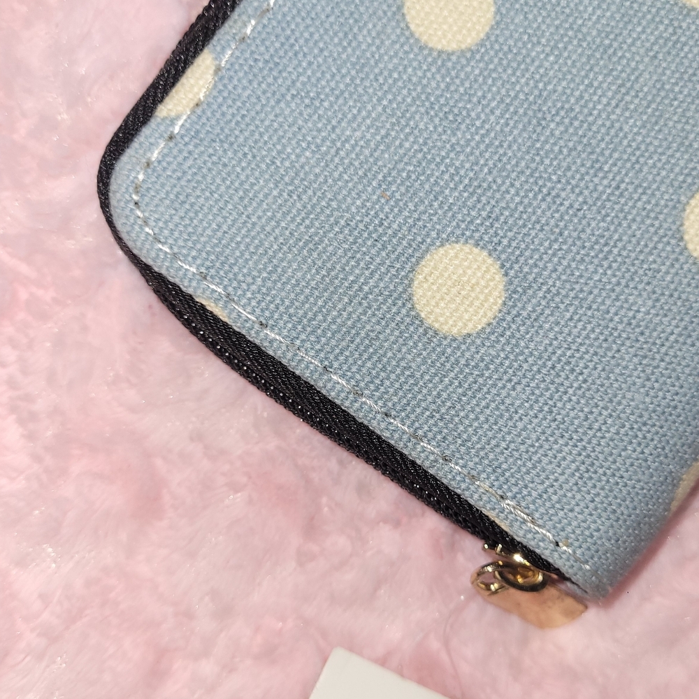 Canvas Wallet- Polka-Dot - Picture 6 of 16
